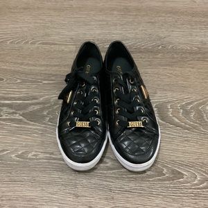 GUESS BLACK AND GOLD SNEAKERS